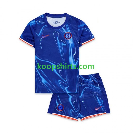 Chelsea Thuis Tenue Kinder Voetbalshirts 2024-2025 Korte Mouwen Chelsea Thuis Tenue Kinder Voetbalshirts 2024-2025 Korte Mouwen