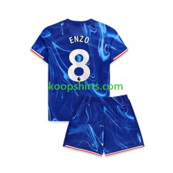Chelsea Thuis Tenue Kinder Voetbalshirts Enzo 8 2024-2025 Korte Mouwen
