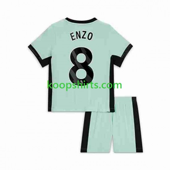 Chelsea Derde Tenue Kinder Voetbalshirts Enzo Fernandez 8 2023-2024 Korte Mouwen Chelsea Derde Tenue Kinder Voetbalshirts Enzo Fernandez 8 2023-2024 Korte Mouwen