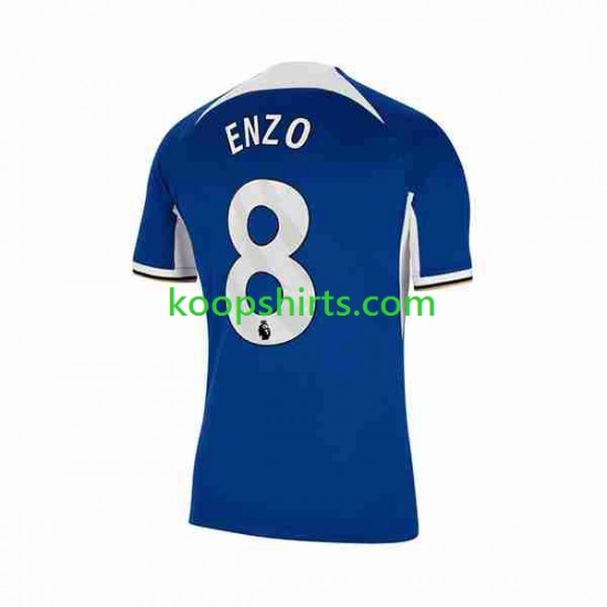 Chelsea Thuis Tenue Heren Voetbalshirts Enzo Fernandez 8 2023-2024 Korte Mouwen Chelsea Thuis Tenue Heren Voetbalshirts Enzo Fernandez 8 2023-2024 Korte Mouwen