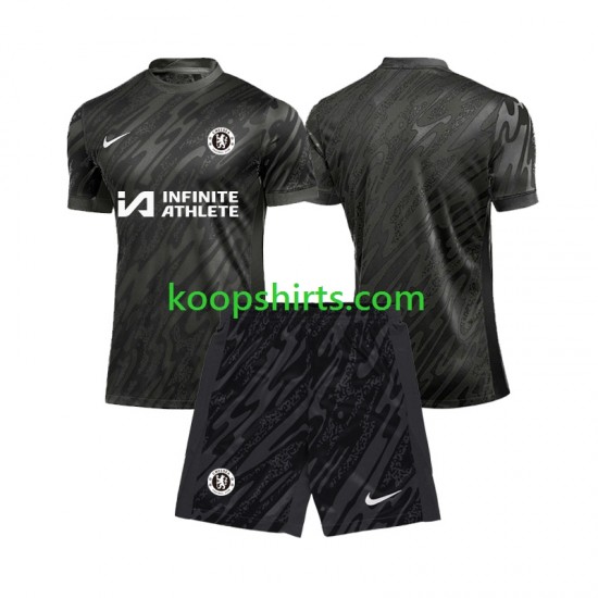 Chelsea Doelman Uit Tenue Kinder Voetbalshirts 2024-2025 Korte Mouwen Chelsea Doelman Uit Tenue Kinder Voetbalshirts 2024-2025 Korte Mouwen