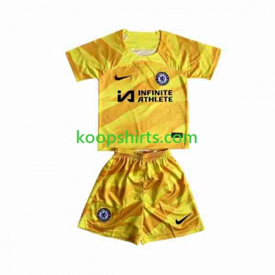 Chelsea Doelman Thuis Tenue Kinder Voetbalshirts 2023-2024 Korte Mouwen Chelsea Doelman Thuis Tenue Kinder Voetbalshirts 2023-2024 Korte Mouwen