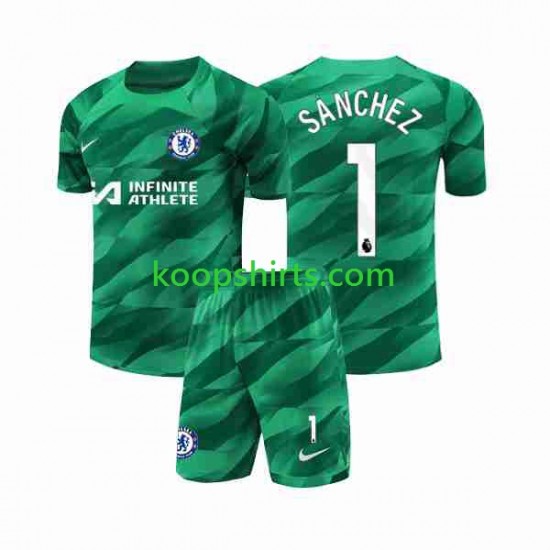 Chelsea Doelman Derde Tenue Kinder Voetbalshirts Robert Sanchez 1 2023-2024 Korte Mouwen Chelsea Doelman Derde Tenue Kinder Voetbalshirts Robert Sanchez 1 2023-2024 Korte Mouwen
