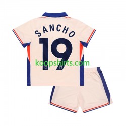 Chelsea Uit Tenue Kinder Voetbalshirts Jadon Sancho 19 2024-2025 Korte Mouwen