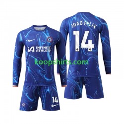 Chelsea Thuis Tenue Kinder Voetbalshirts Joao Felix 14 2024-2025 Lange Mouwen