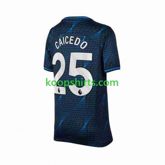Chelsea Uit Tenue Heren Voetbalshirts Moises Caicedo 25 2023-2024 Korte Mouwen Chelsea Uit Tenue Heren Voetbalshirts Moises Caicedo 25 2023-2024 Korte Mouwen