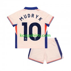 Chelsea Uit Tenue Kinder Voetbalshirts Mychajlo Mudryk 10 2024-2025 Korte Mouwen