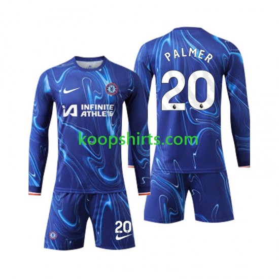 Chelsea Thuis Tenue Kinder Voetbalshirts Palmer 20 2024-2025 Lange Mouwen Chelsea Thuis Tenue Kinder Voetbalshirts Palmer 20 2024-2025 Lange Mouwen