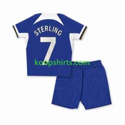 Chelsea Thuis Tenue Kinder Voetbalshirts Raheem Sterling 7 2023-2024 Korte Mouwen
