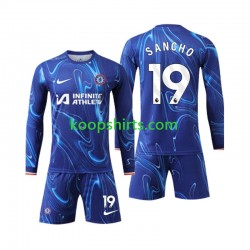 Chelsea Thuis Tenue Kinder Voetbalshirts Sancho 19 2024-2025 Lange Mouwen
