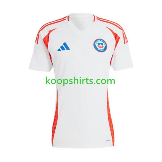 Chili Uit Tenue Heren Voetbalshirts Copa America 2024 Korte Mouwen Chili Uit Tenue Heren Voetbalshirts Copa America 2024 Korte Mouwen