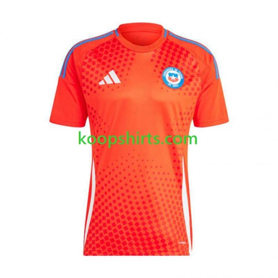 Chili Thuis Tenue Heren Voetbalshirts Copa America 2024 Korte Mouwen Chili Thuis Tenue Heren Voetbalshirts Copa America 2024 Korte Mouwen