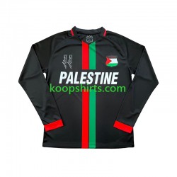 Club Deportivo Palestino Thuis Tenue Heren Voetbalshirts Center Stripre 2024-2025 Lange Mouwen