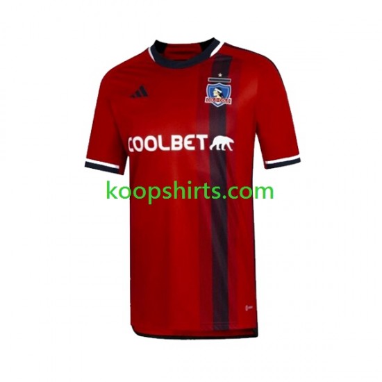 Colo-Colo Uit Tenue Heren Voetbalshirts 2023 Korte Mouwen Colo-Colo Uit Tenue Heren Voetbalshirts 2023 Korte Mouwen