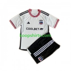 Colo-Colo Thuis Tenue Kinder Voetbalshirts 2023 Korte Mouwen