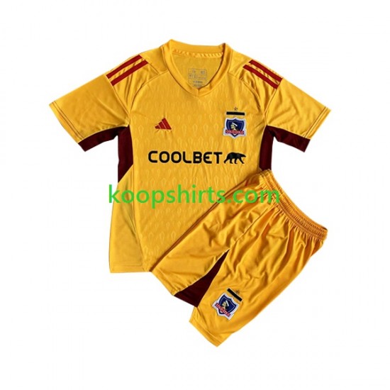 Colo-Colo Doelman Thuis Tenue Kinder Voetbalshirts 2023 Korte Mouwen Colo-Colo Doelman Thuis Tenue Kinder Voetbalshirts 2023 Korte Mouwen