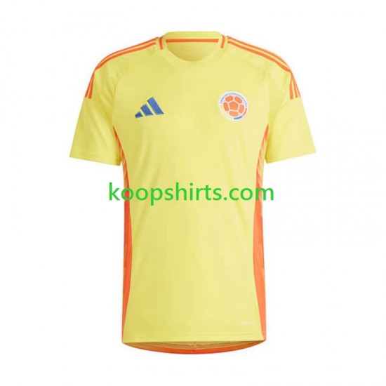 Colombia Thuis Tenue Heren Voetbalshirts Copa America 2024 Korte Mouwen Colombia Thuis Tenue Heren Voetbalshirts Copa America 2024 Korte Mouwen