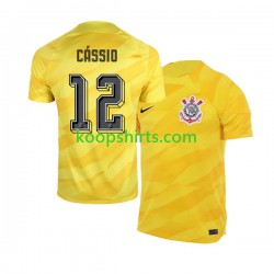 Corinthians Doelman Uit Tenue Heren Voetbalshirts Cassio 12 2023-2024 Korte Mouwen