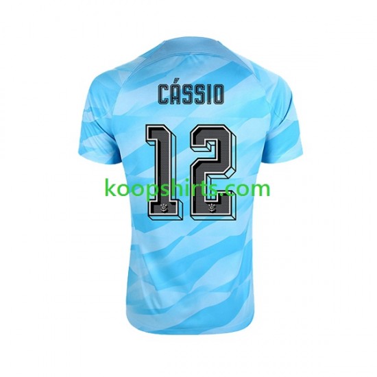 Corinthians Doelman Thuis Tenue Heren Voetbalshirts Cassio 12 2023-2024 Korte Mouwen
