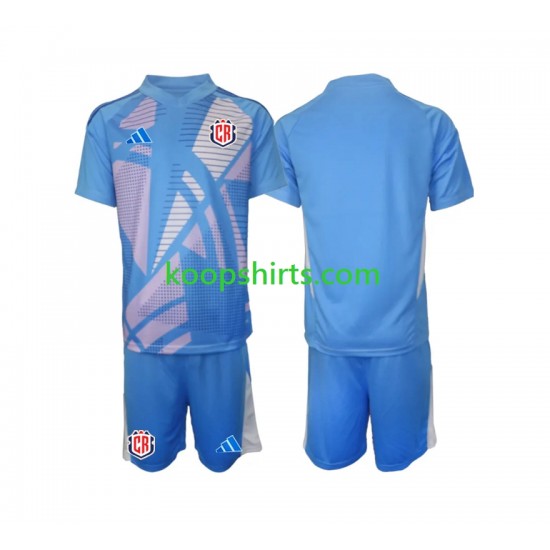Costa Rica Doelman Thuis Blauw Tenue Kinder Voetbalshirts 2024 Korte Mouwen Costa Rica Doelman Thuis Blauw Tenue Kinder Voetbalshirts 2024 Korte Mouwen