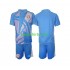Costa Rica Doelman Thuis Blauw Tenue Kinder Voetbalshirts 2024 Korte Mouwen