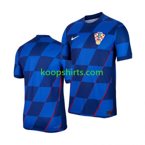 EK 2024 Kroatië Uit Tenue Heren Voetbalshirts Korte Mouwen EK 2024 Kroatië Uit Tenue Heren Voetbalshirts Korte Mouwen