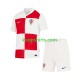 EK 2024 Kroatië Thuis Tenue Kinder Voetbalshirts Korte Mouwen EK 2024 Kroatië Thuis Tenue Kinder Voetbalshirts Korte Mouwen