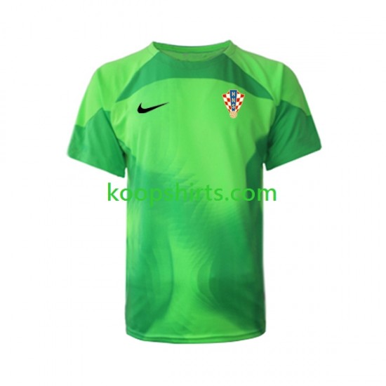 WK 2022 Kroatië Doelman Uit Tenue Heren Voetbalshirts Korte Mouwen WK 2022 Kroatië Doelman Uit Tenue Heren Voetbalshirts Korte Mouwen