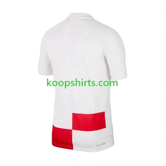 EK 2024 Kroatië Thuis Tenue Heren Voetbalshirts Korte Mouwen