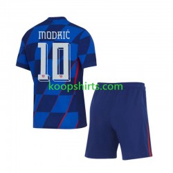 EK 2024 Kroatië Uit Tenue Kinder Voetbalshirts Luca Modric 10 Korte Mouwen