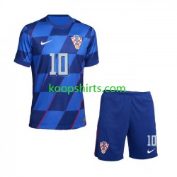 EK 2024 Kroatië Uit Tenue Kinder Voetbalshirts Luca Modric 10 Korte Mouwen