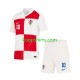 EK 2024 Kroatië Thuis Tenue Kinder Voetbalshirts Luca Modric 10 Korte Mouwen