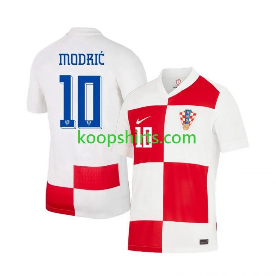 EK 2024 Kroatië Thuis Tenue Heren Voetbalshirts Luca Modric 10 Korte Mouwen EK 2024 Kroatië Thuis Tenue Heren Voetbalshirts Luca Modric 10 Korte Mouwen