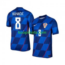 EK 2024 Kroatië Uit Tenue Heren Voetbalshirts Mateo Kovacic 8 Korte Mouwen