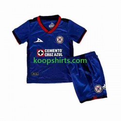 Cruz Azul Thuis Tenue Kinder Voetbalshirts 2023-2024 Korte Mouwen