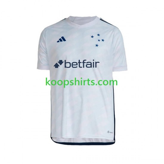 Cruzeiro Uit Tenue Heren Voetbalshirts 2023 Korte Mouwen Cruzeiro Uit Tenue Heren Voetbalshirts 2023 Korte Mouwen