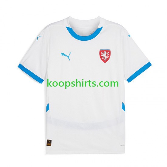 EK 2024 Tsjechië Uit Tenue Heren Voetbalshirts Korte Mouwen