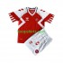 Denemarken Thuis Tenue Kinder Voetbalshirts 2023 Korte Mouwen