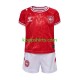 EK 2024 Denemarken Thuis Tenue Kinder Voetbalshirts Korte Mouwen