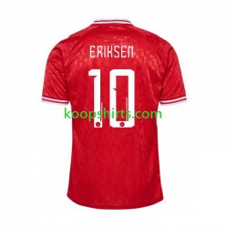 EK 2024 Denemarken Thuis Tenue Heren Voetbalshirts Eriksen 10 Korte Mouwen