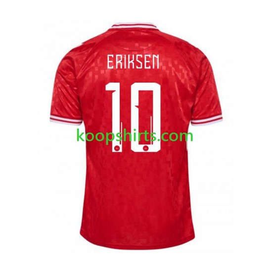 EK 2024 Denemarken Thuis Tenue Heren Voetbalshirts Eriksen 10 Korte Mouwen EK 2024 Denemarken Thuis Tenue Heren Voetbalshirts Eriksen 10 Korte Mouwen