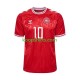 EK 2024 Denemarken Thuis Tenue Heren Voetbalshirts Eriksen 10 Korte Mouwen