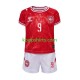 EK 2024 Denemarken Thuis Tenue Kinder Voetbalshirts Hojlund 9 Korte Mouwen