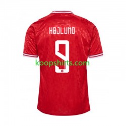 EK 2024 Denemarken Thuis Tenue Heren Voetbalshirts Hojlund 9 Korte Mouwen