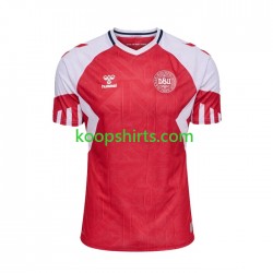 Denemarken Thuis Tenue Heren Voetbalshirts 2023 Korte Mouwen