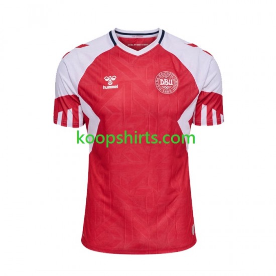 Denemarken Thuis Tenue Heren Voetbalshirts 2023 Korte Mouwen Denemarken Thuis Tenue Heren Voetbalshirts 2023 Korte Mouwen