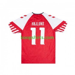 Denemarken Thuis Tenue Heren Voetbalshirts Rasmus Hojlund 11 2023-2024 Korte Mouwen