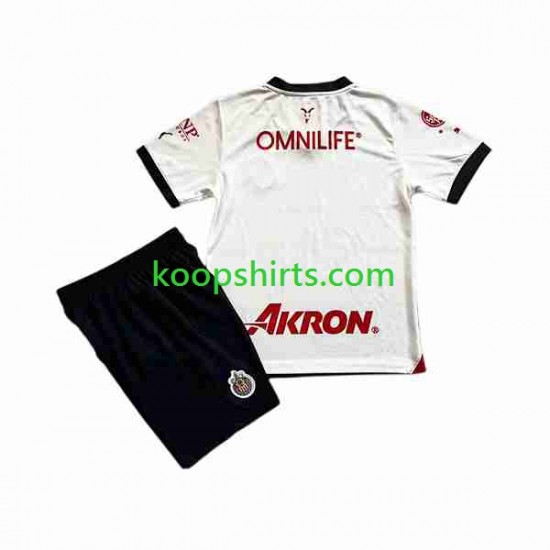 Uit Tenue Kinder Voetbalshirts Deportivo Guadalajara 2023-2024 Korte Mouwen