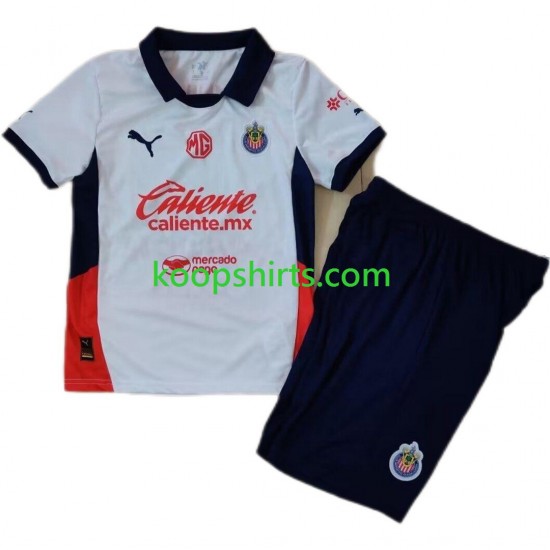 Uit Tenue Kinder Voetbalshirts Deportivo Guadalajara 2024-2025 Korte Mouwen Uit Tenue Kinder Voetbalshirts Deportivo Guadalajara 2024-2025 Korte Mouwen