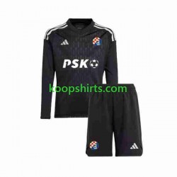Dinamo Zagreb Doelman Uit Tenue Kinder Voetbalshirts 2023-2024 Lange Mouwen